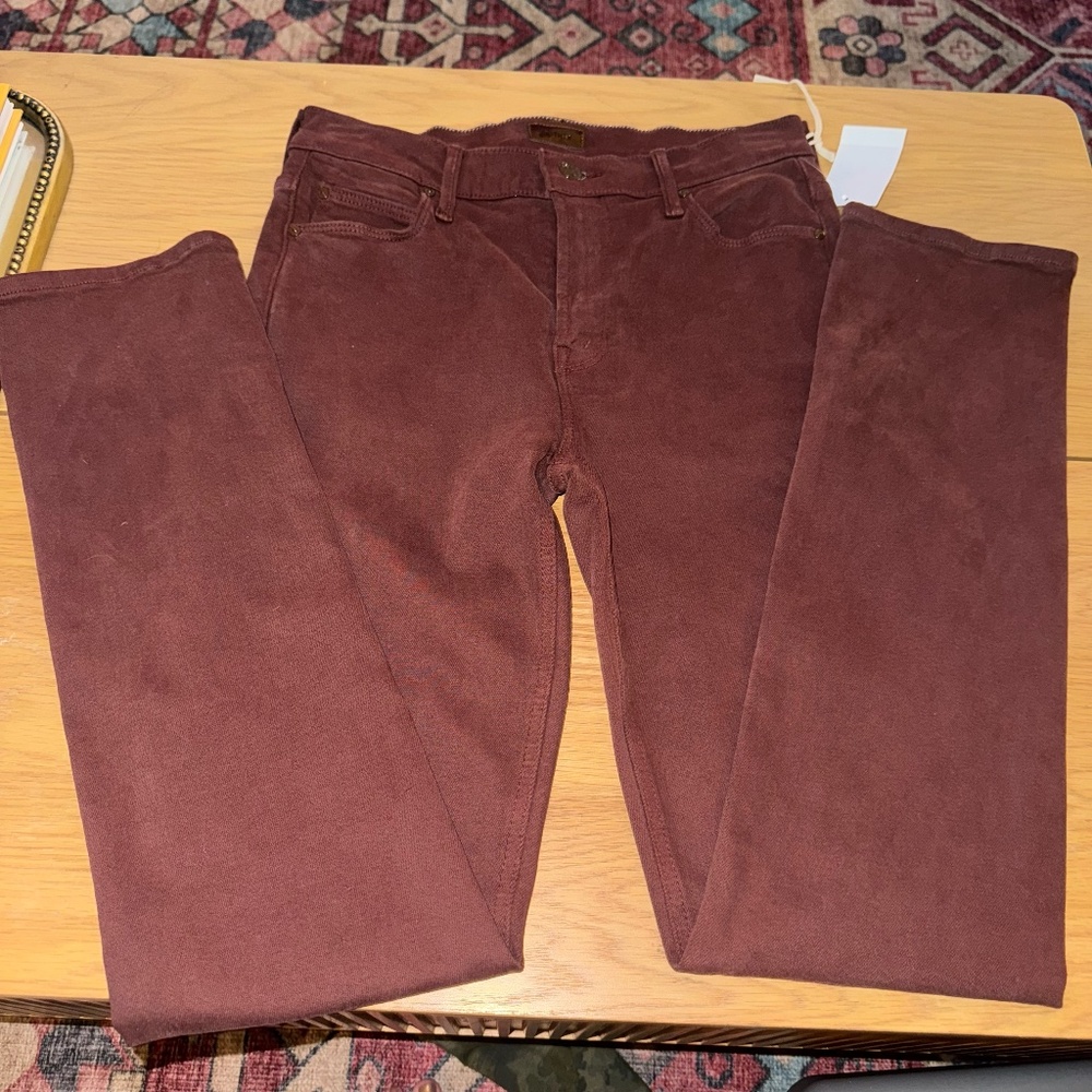 NWT MOTHER Mid Rise Dazzler Skimp Jeans, Fudgesickle